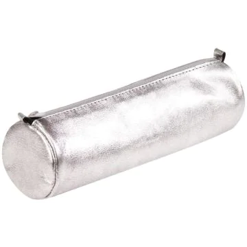 Trousse en Cuir pour stylos - Argent : CLAIREFONTAINE Photo