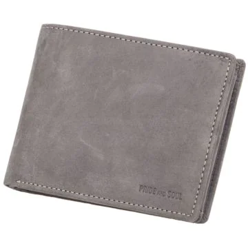 Photo Porte-monnaie - Format Paysage - Cuir - Gris PRIDE ET SOUL