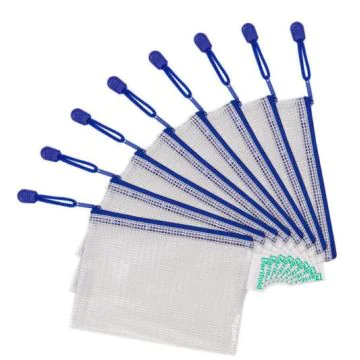 Photo Sac à fermeture éclair A6 - 175 x 125 mm - Bleu TARIFOLD