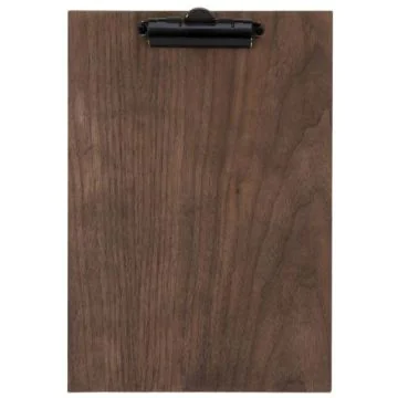 Photo Porte bloc en bois à pince - Format A4 - Marron SECURIT Walnut