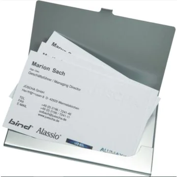 Photo Étui pour cartes de visite - Aluminium ALASSIO
