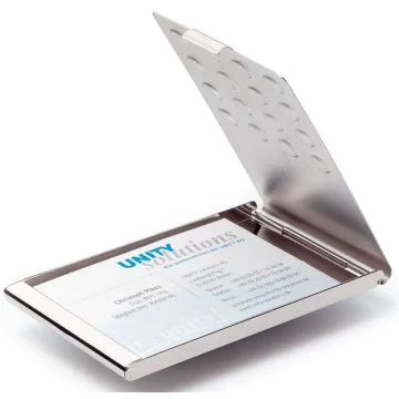 Photo Étui pour cartes de visite - Métal DURABLE Business Card Box Chrome 