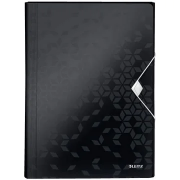 Photo Trieur Chemise A4 - 6 compartiments - Noir LEITZ Wow Image