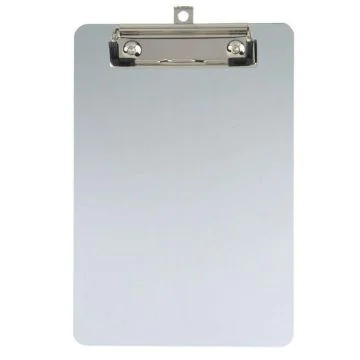 Photo MAUL 23515-08 Porte-bloc A5 - 230 x 152 mm - Aluminium (Pince pour feuilles)